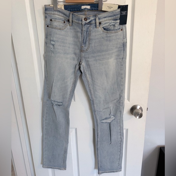 Abercrombie & Fitch Other - NWT Abercrombie & Fitch Men's Light Blue Distressed Jeans W30L32